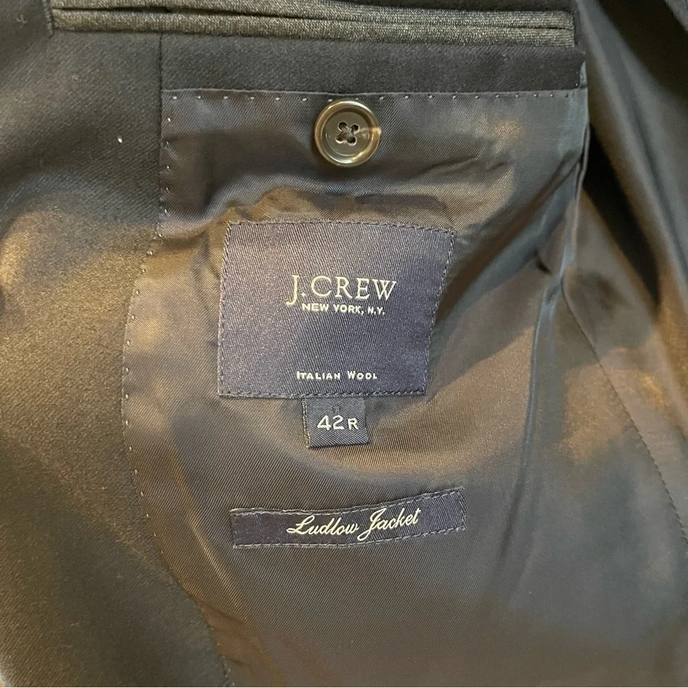 J.Crew Ludlow Jacket Mens 42R Dark Navy Loro Piana Italian Wool Blazer